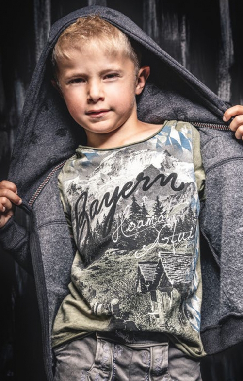 Kinder T-Shirt SALVATOR KIDS oliv