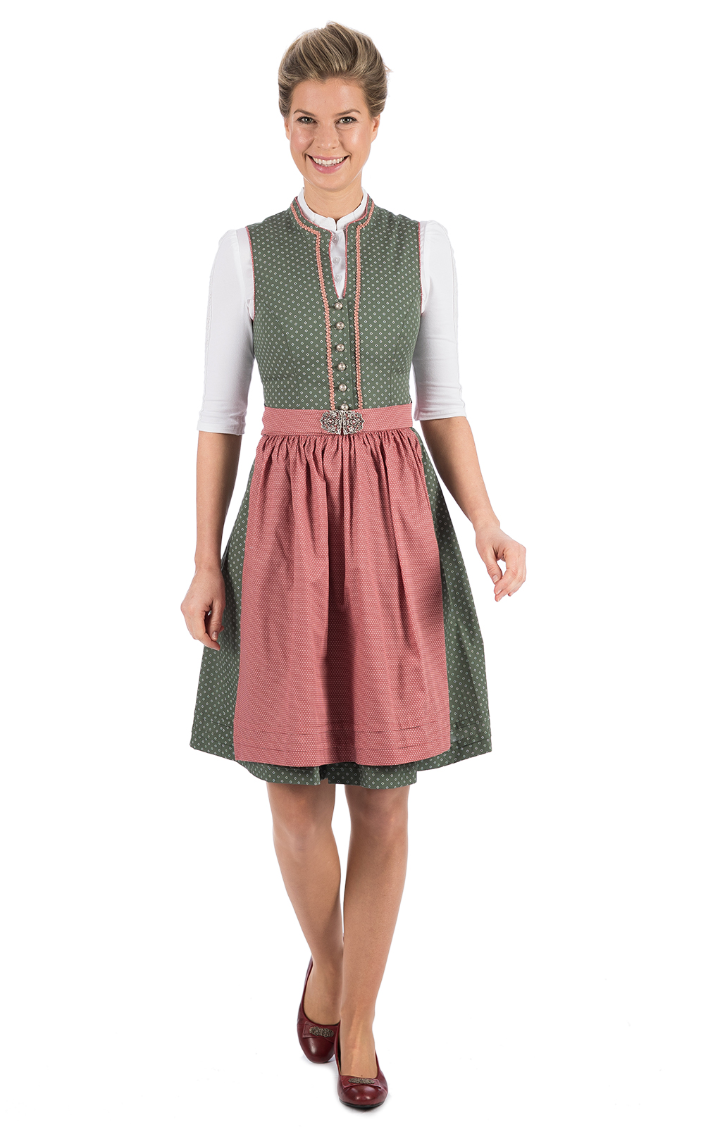 weitere Bilder von Minidirndl 2pcs. 58 cm DALIDA moss old rose