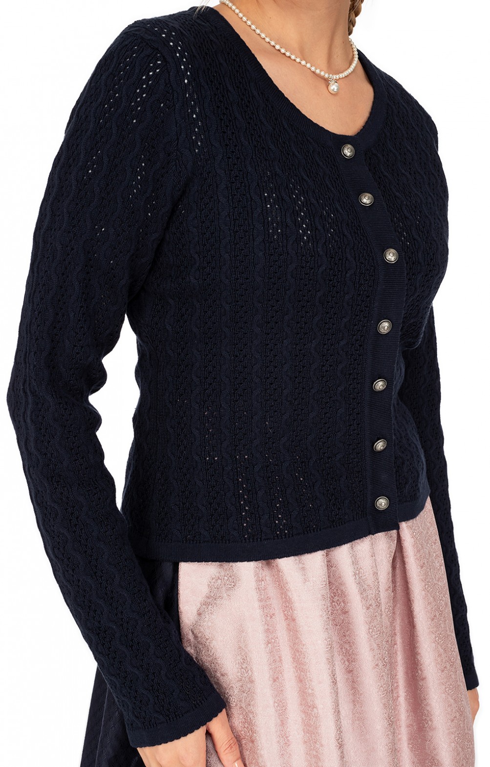 Trachtenjacke Damen Pullover Trachten Strickjacke Lang Damen OS