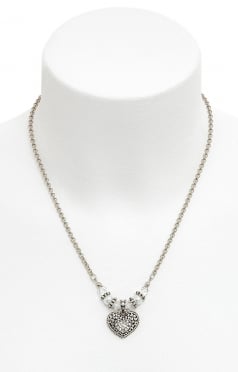 Herzcollier mit Erbskette 51050-48377-1 weiß kristall Herzcollier mit Erbskette 51050-48377-1 weiß kristall