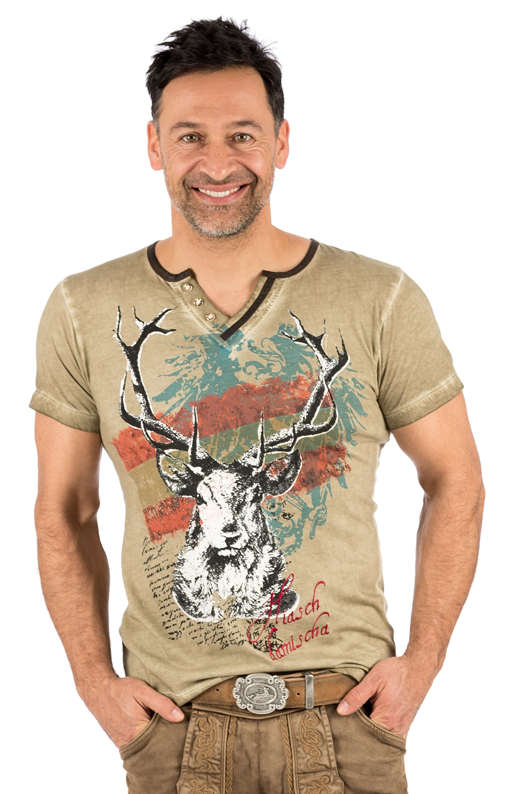 Kostuums T-shirt E45 - FABIAN AUSTRIA taupe von Marjo