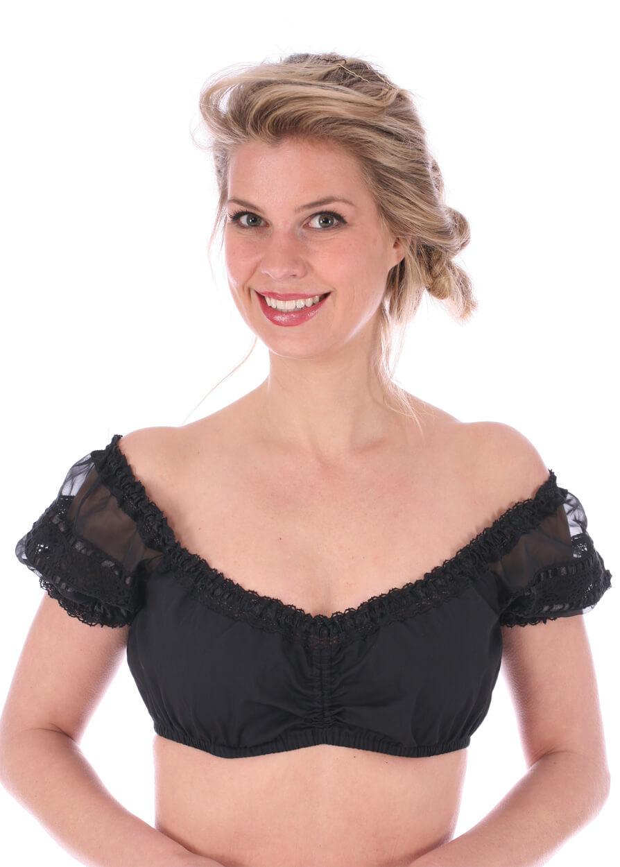 Traditional dirndl blouse 30000-4 black von Krüger Dirndl