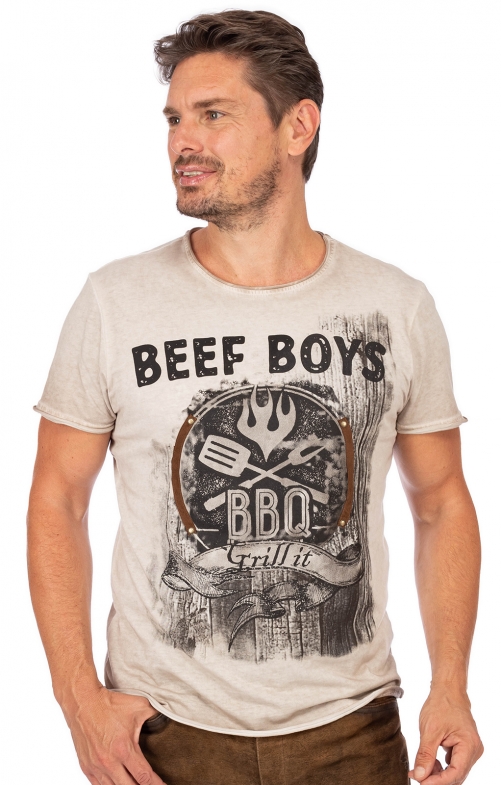 Men`s T-Shirt BEEFBOYS beige