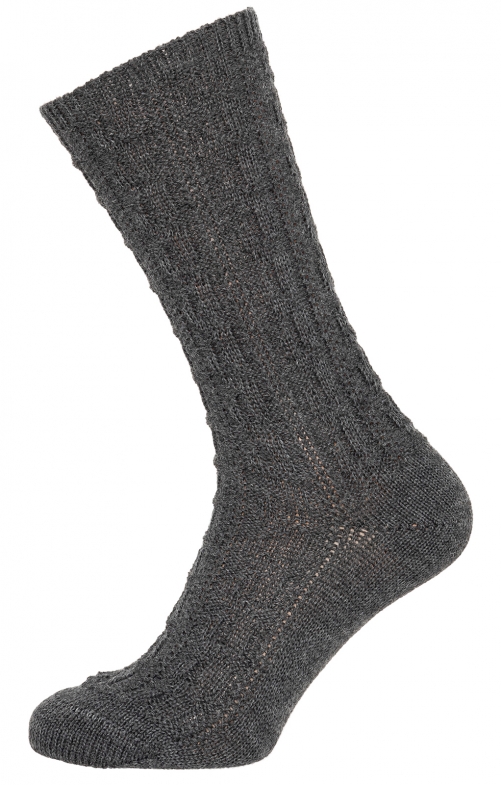 Traditional sock L5697 dark gray