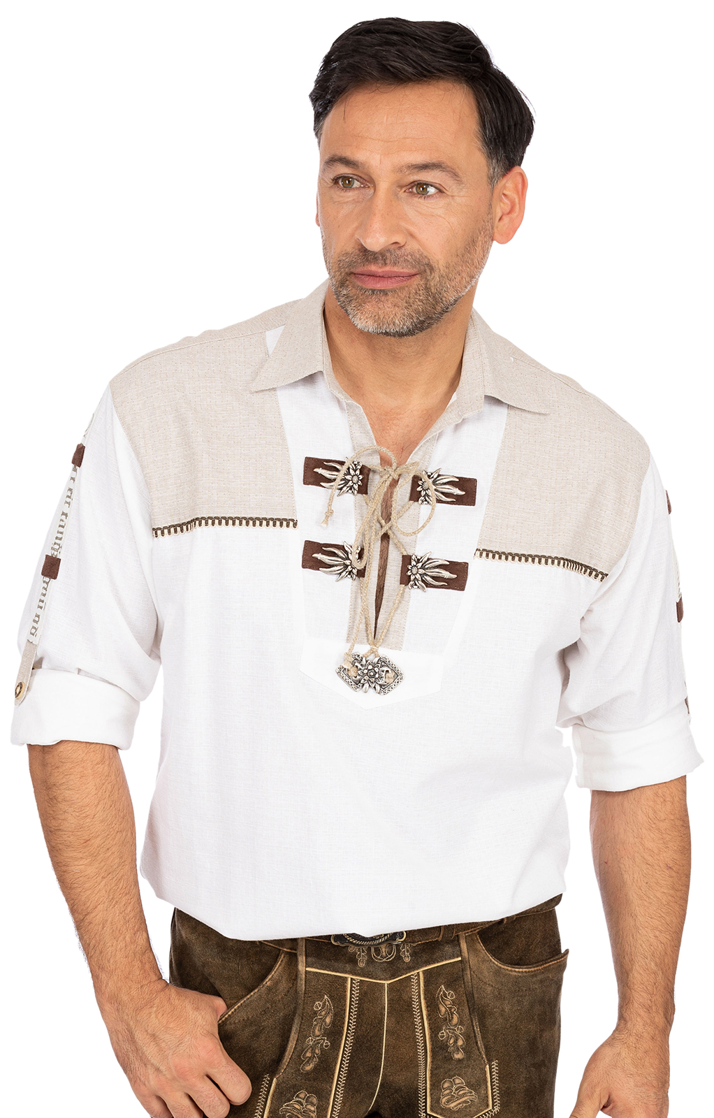 German traditional shirt BARTHO white von OS-Trachten