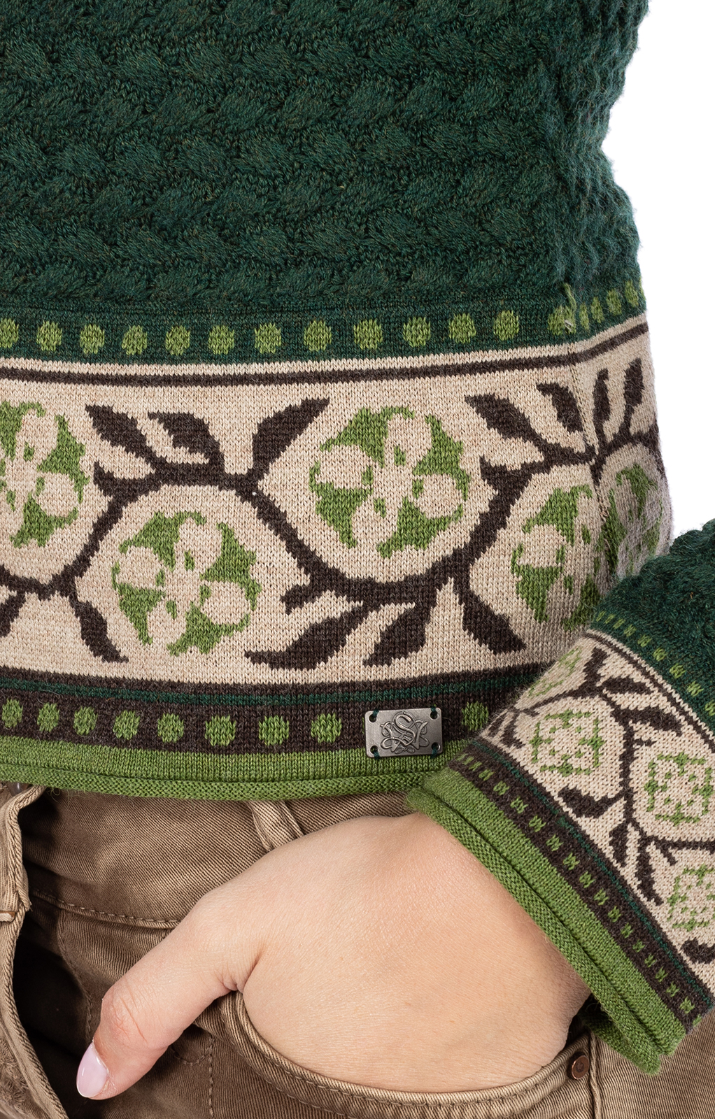 weitere Bilder von Traditional Cardigan PALME green