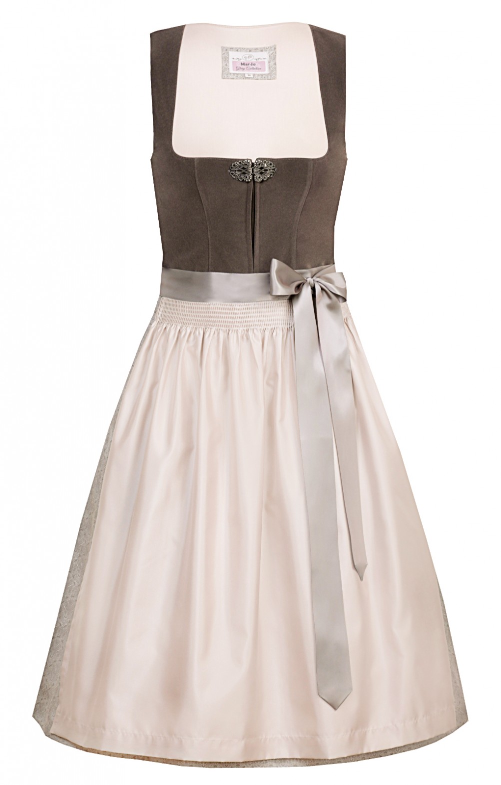 Marjo Samtdirndl Emmering - Modern Mit Froschmäulchenborte