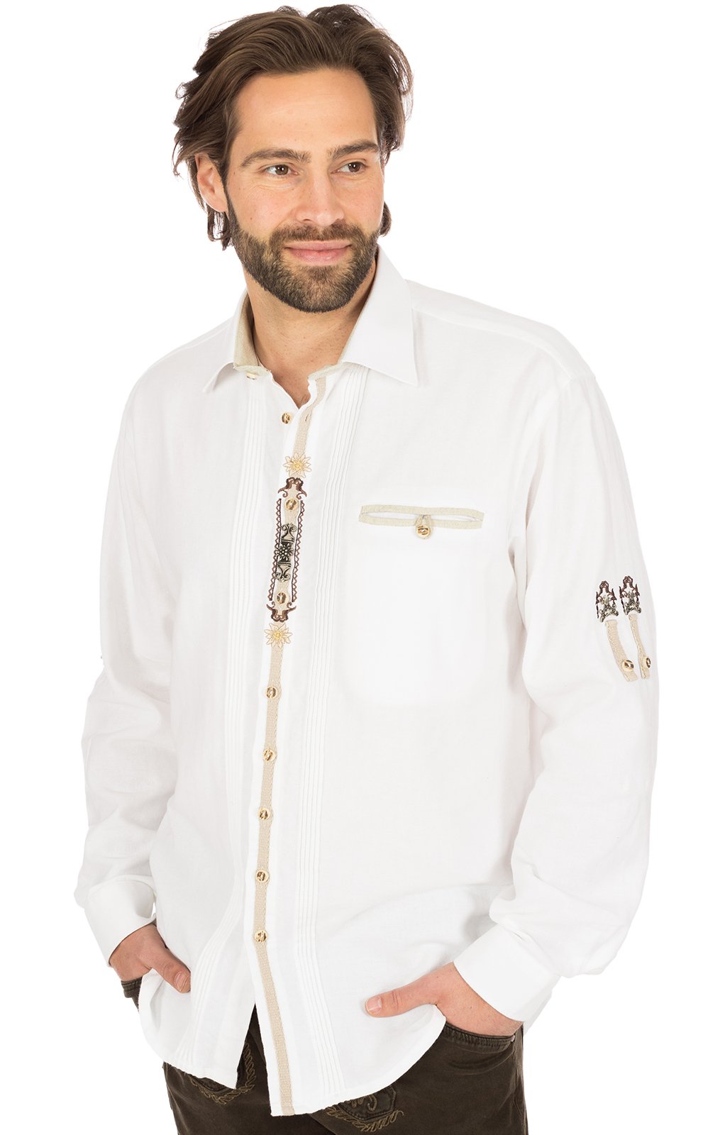 German traditional shirt white von OS-Trachten