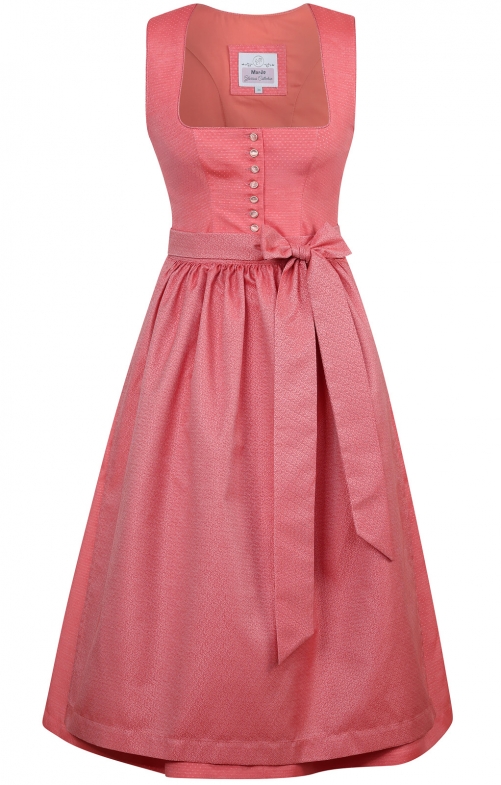 Dirndl 70cm 2tlg. WACKERSBERG koralle