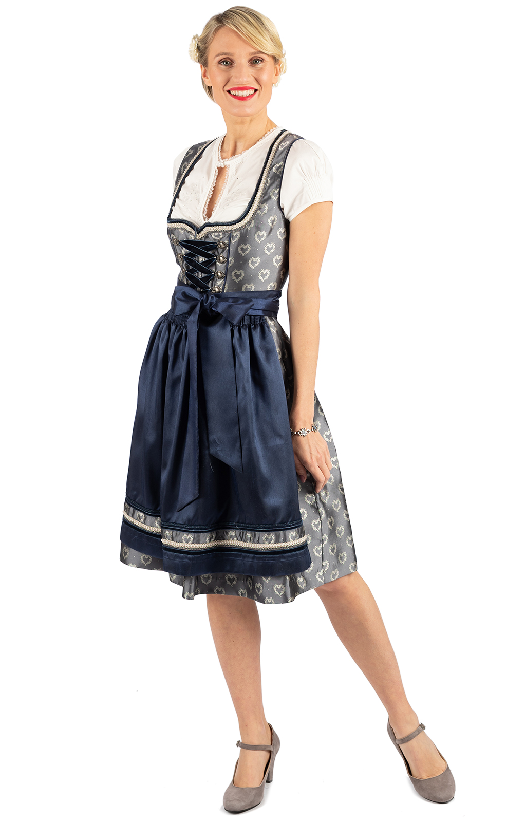 weitere Bilder von Midi Dirndl 2tlg. 60cm JANINE marine