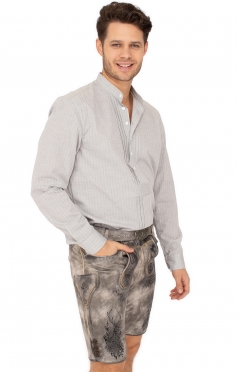 Lederhose kort BRIENZ steen met riem Lederhose kort BRIENZ steen met riem