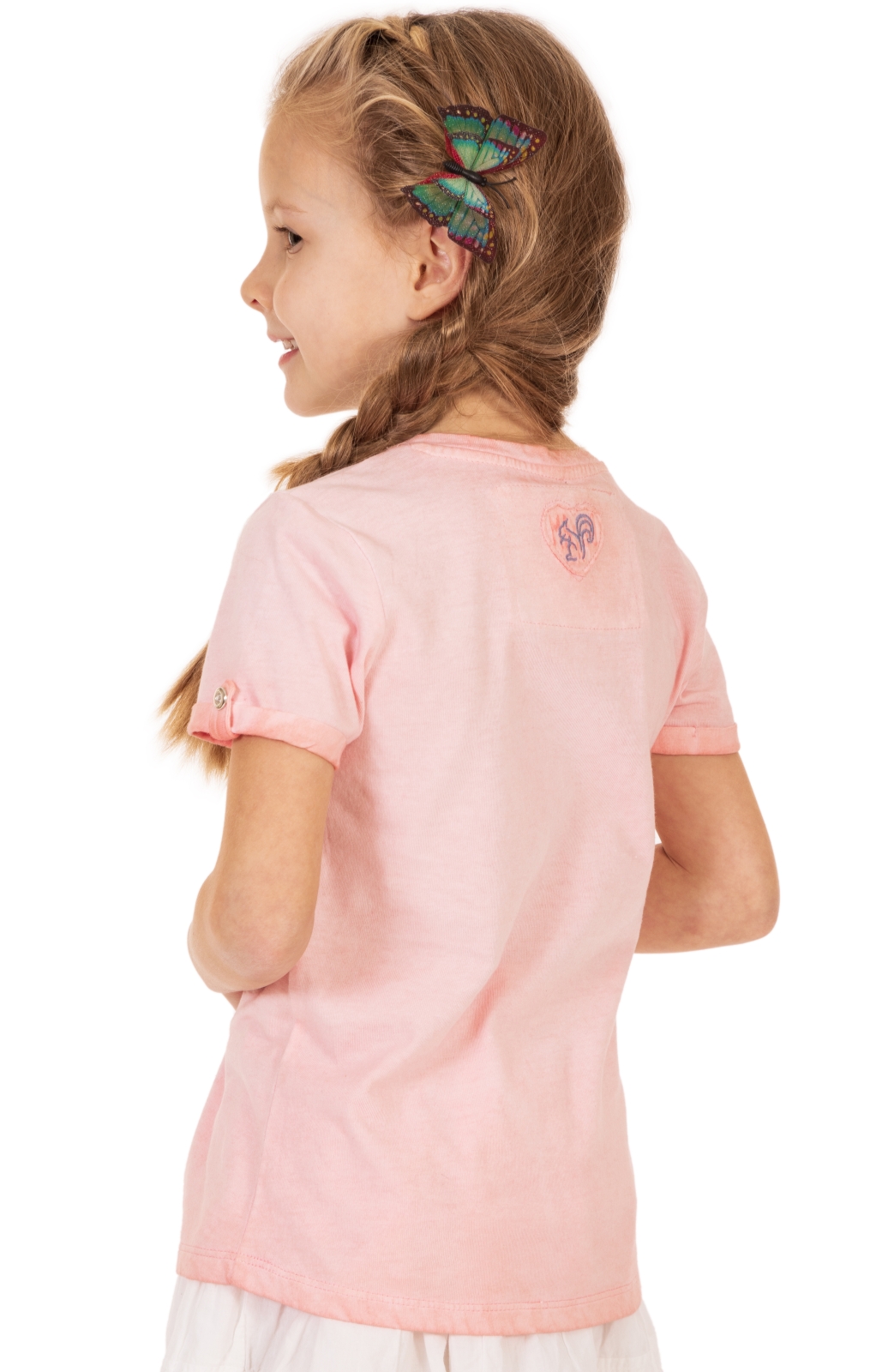 weitere Bilder von Trachten Kinder T-Shirt D16 THEA KIDS apricot
