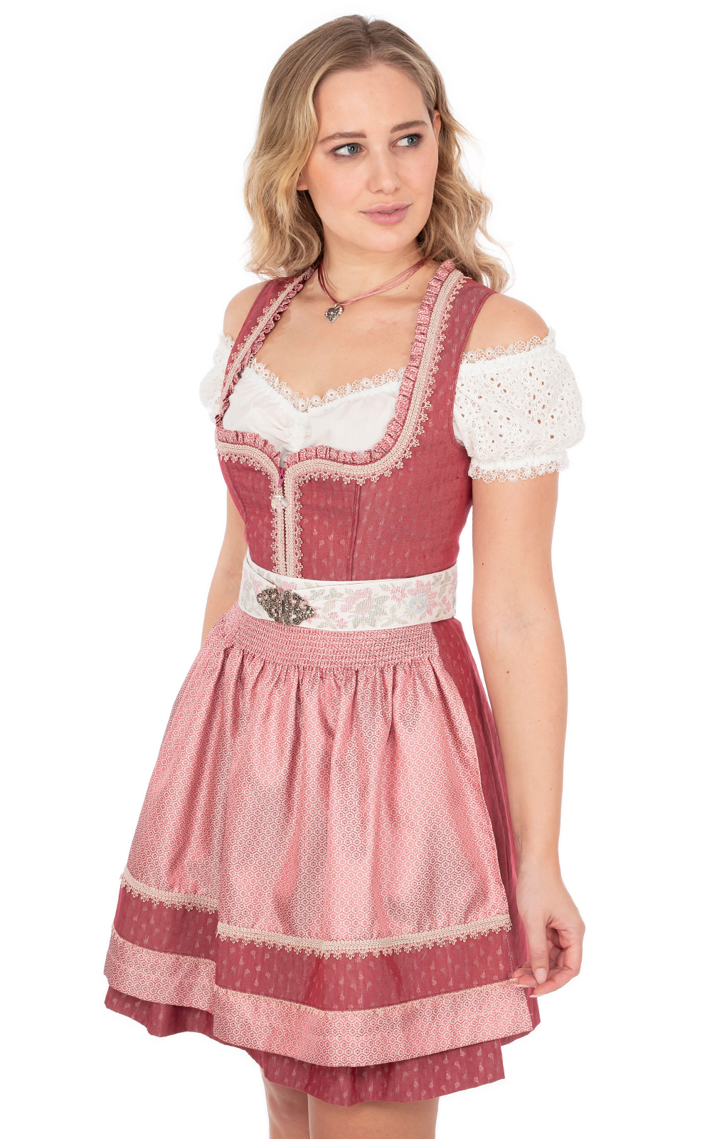 Krüger Dirndl Minidirndl tradizionali PRUNELLA 2pz 50cm 417567 rosa ...
