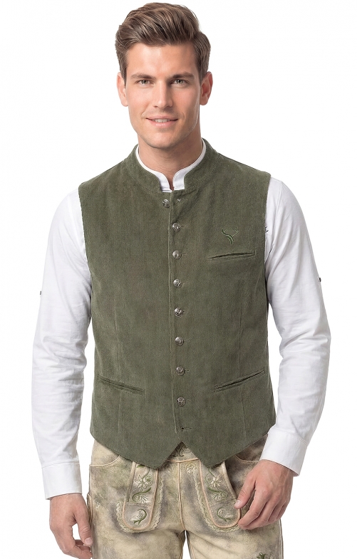 Cordweste BALDEMAR hellgrün