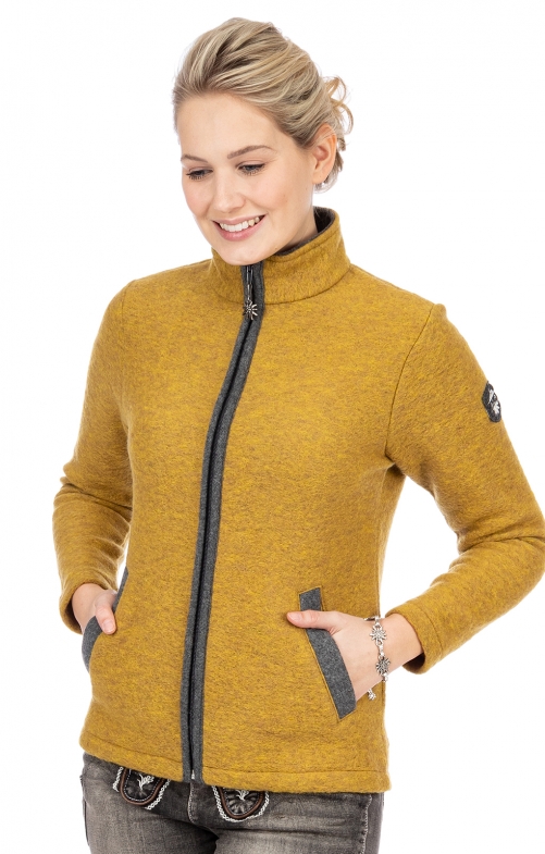 Jacke ALEA gelb grau