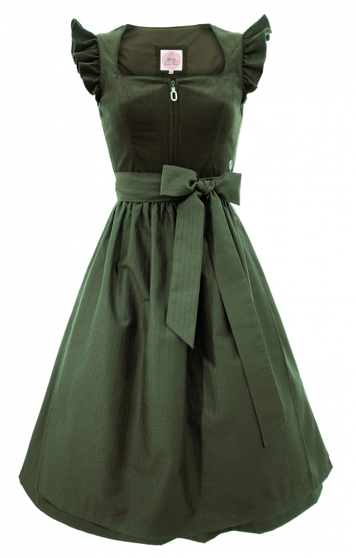 Dirndl a 2 pezzi 70 cm ANSFELDEN verde abete