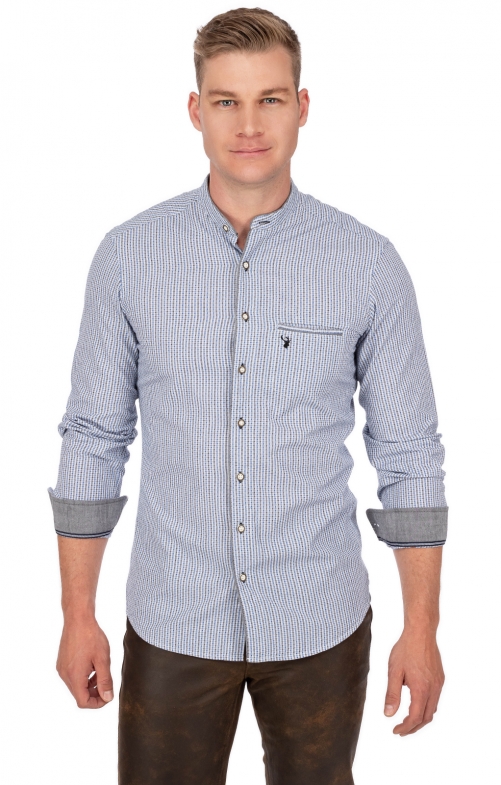 Camicie tradizionali ARTHUR blu (Slim Fit)