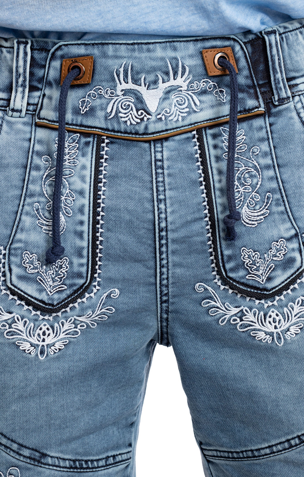 weitere Bilder von Trachtenjeans Short CHARLY blauw