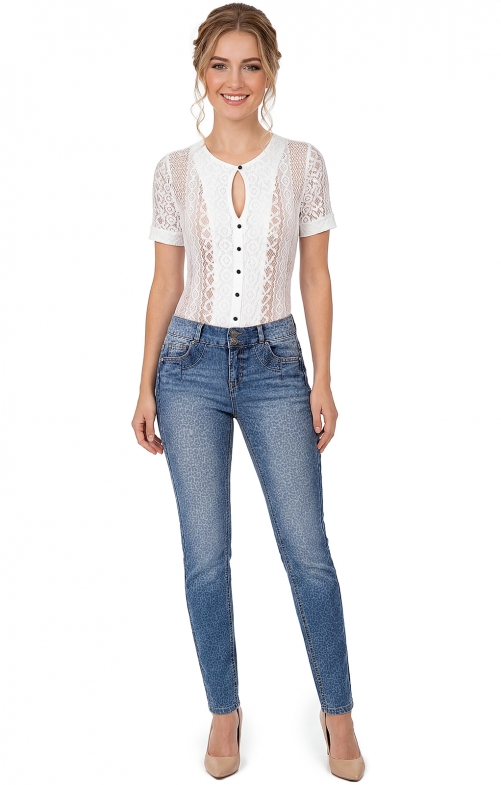 Jeanshose lang HENDRINA denim oap