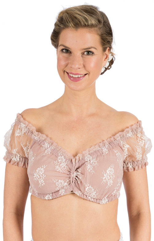 Traditional dirndl blouse FENJA-SUSAN pink