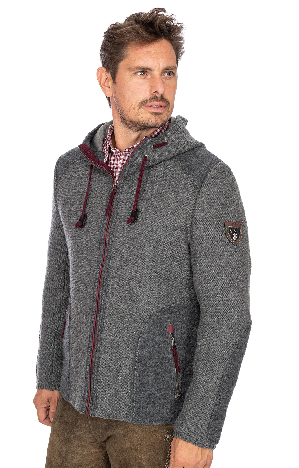 weitere Bilder von German traditional jacket MARBURG medium gray
