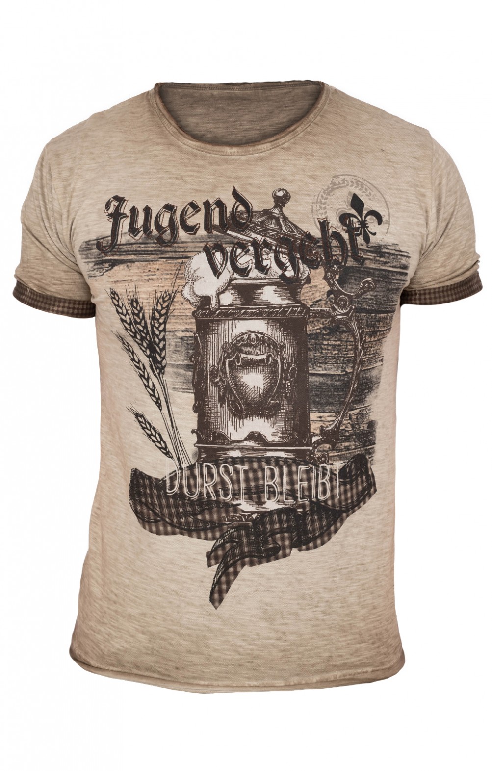 Hangowear Herren T-Shirt WIGGERL - Moderner Trachtenstyle Aus Baumwolle