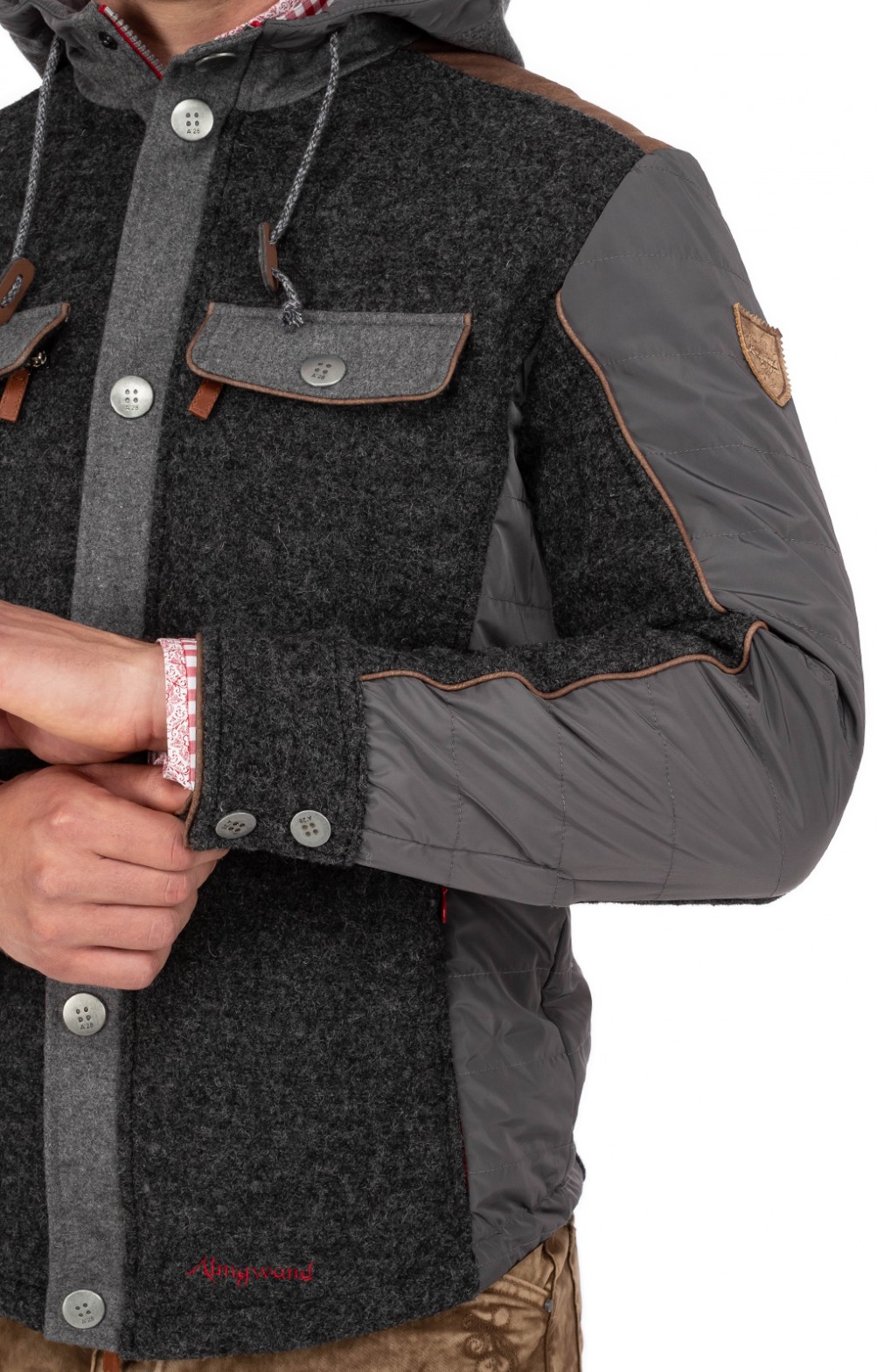 Trachtenjacke Damen Trachtenjacke Almgwand Kapuzenjacke Almgwand