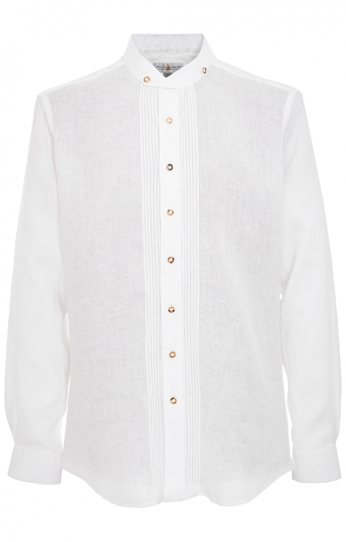 Klederdrachthemd 175LI wit (Slim Fit)