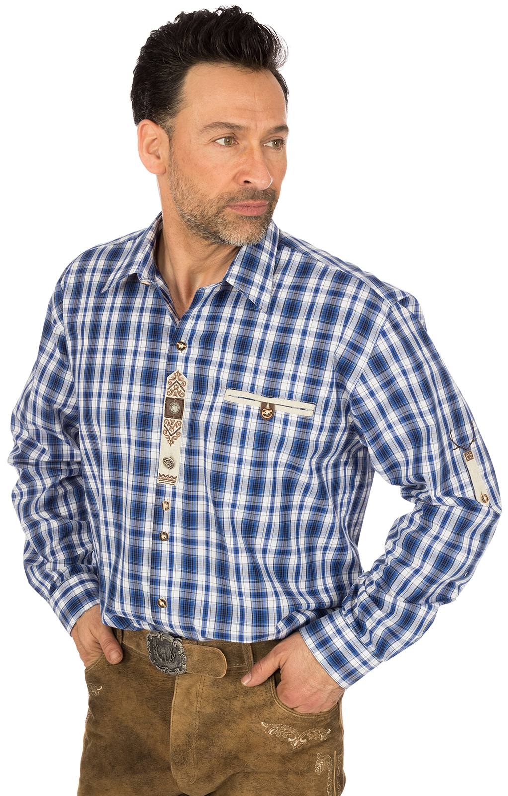 weitere Bilder von German traditional shirt blue