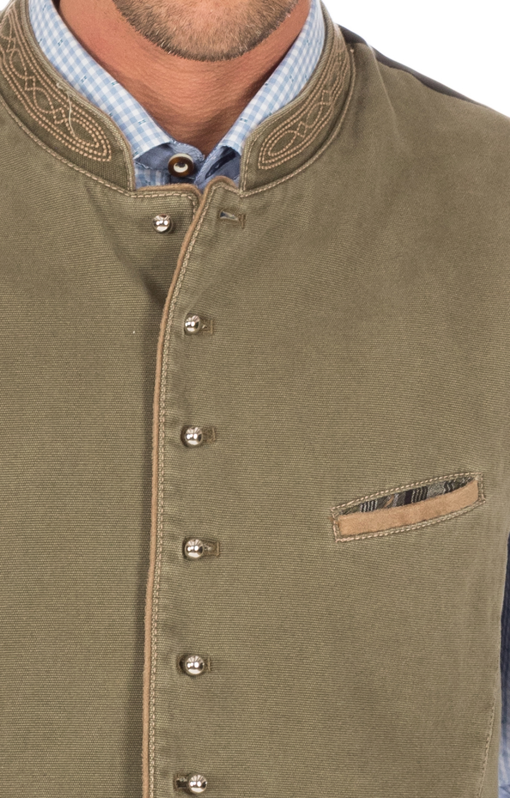 weitere Bilder von Traditional waistcoat with welt pockets ROCKY green