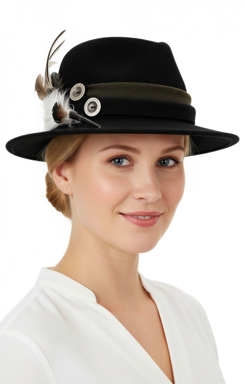 Trachtenhut 1013-D79BO schwarz