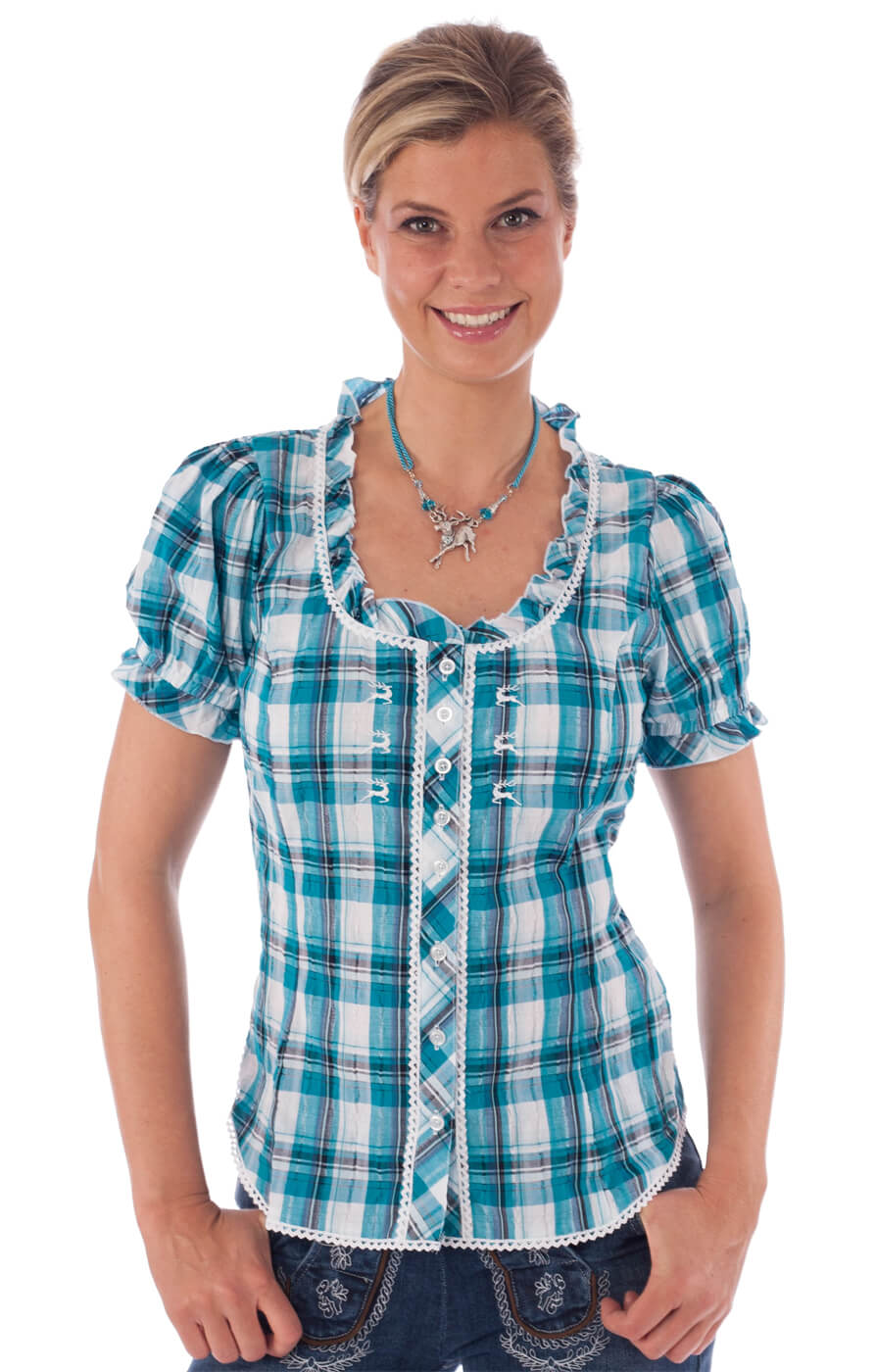 weitere Bilder von Traditional blouse MAREN turquoise