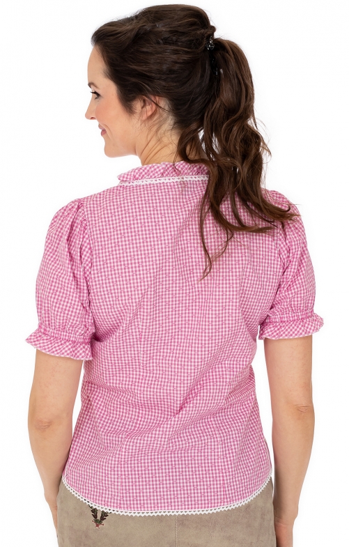 Camicetta tradizionale 451002-3516-36 rosso scuro