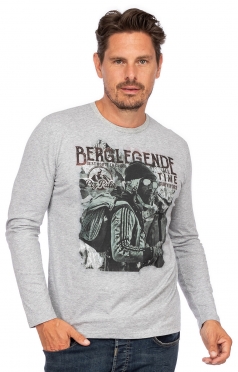 Langarmshirt URSBERG grau melange Langarmshirt URSBERG grau melange