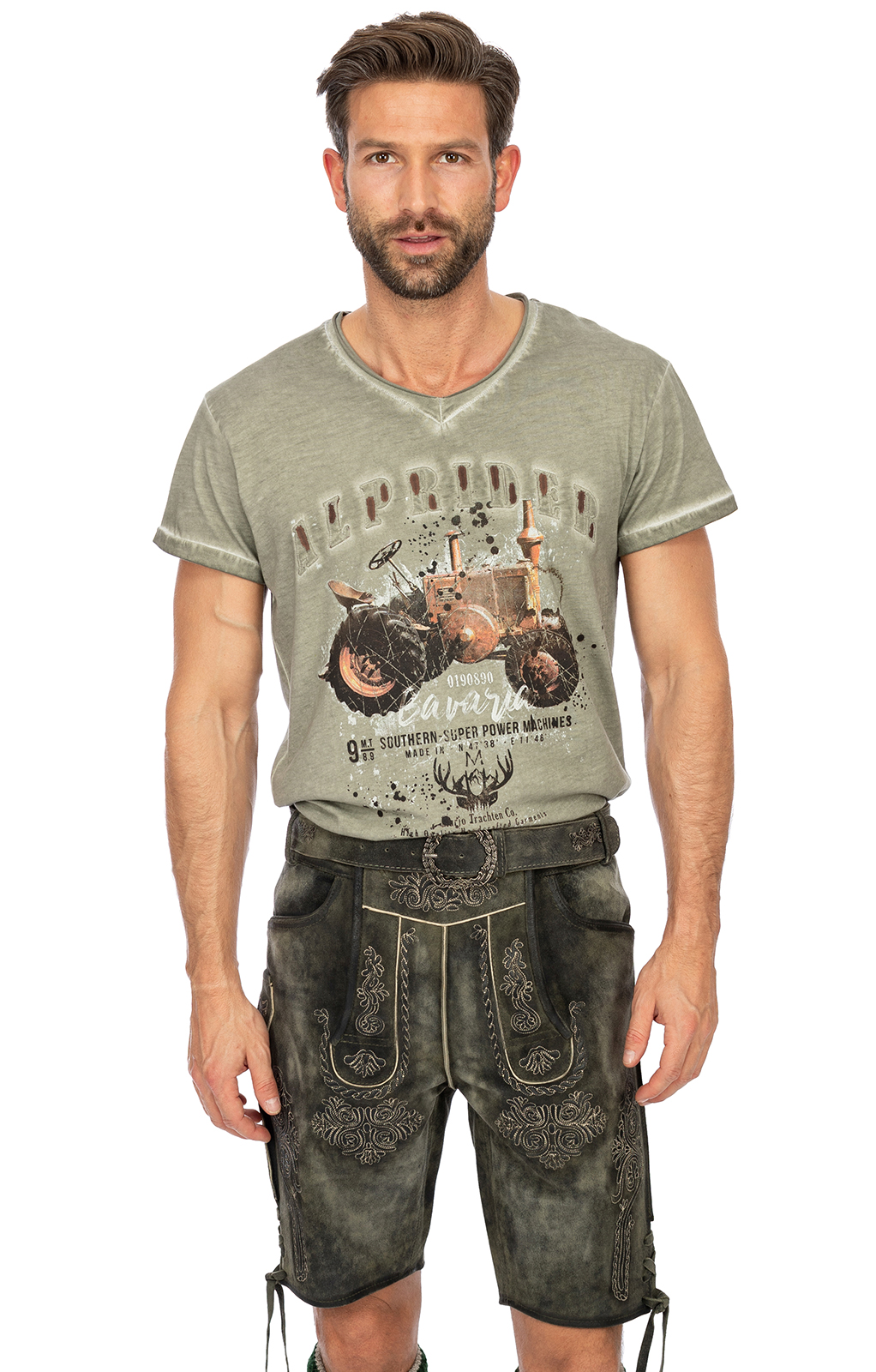 Lederhosen short TYSON moss von Marjo