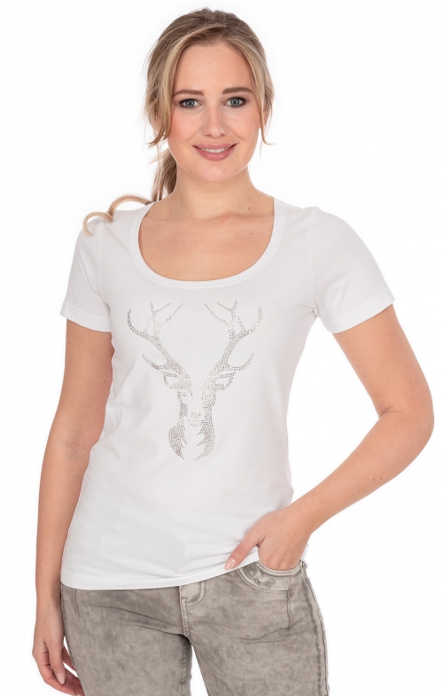 Tracht T-Shirt 458058-2206-01 white