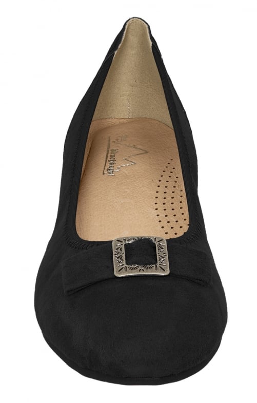 Hirschkogel 3000025 - Zapatos Tipo Ballet Para Mujer, Exterior De Ante, Suela De TPE, Corte Clásico Y Cómodo