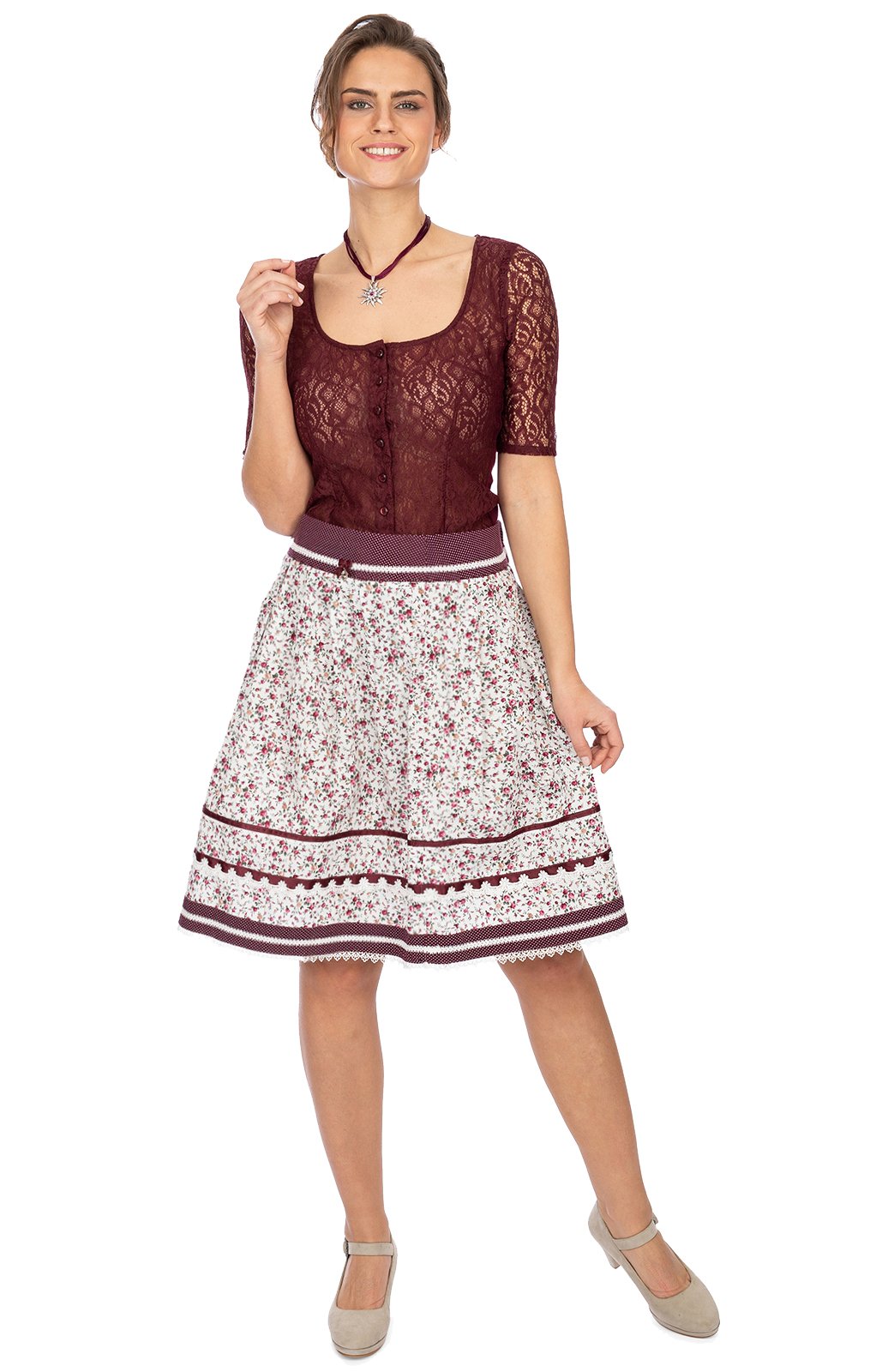 weitere Bilder von Traditional blouse BODY-ELMIRA-CANDIA burgundy