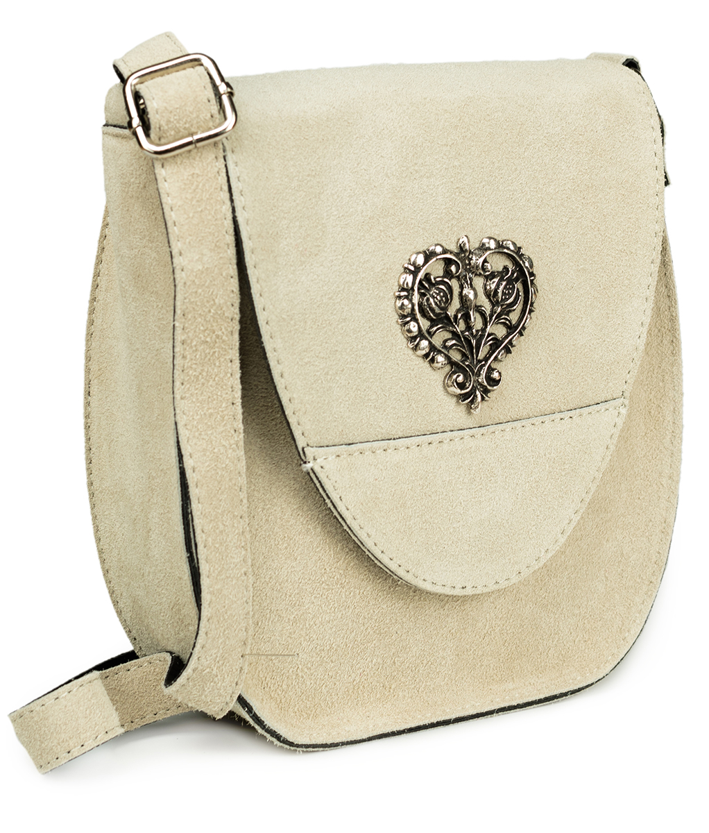weitere Bilder von Traditional leather bag with heart TA30410-8525 natur