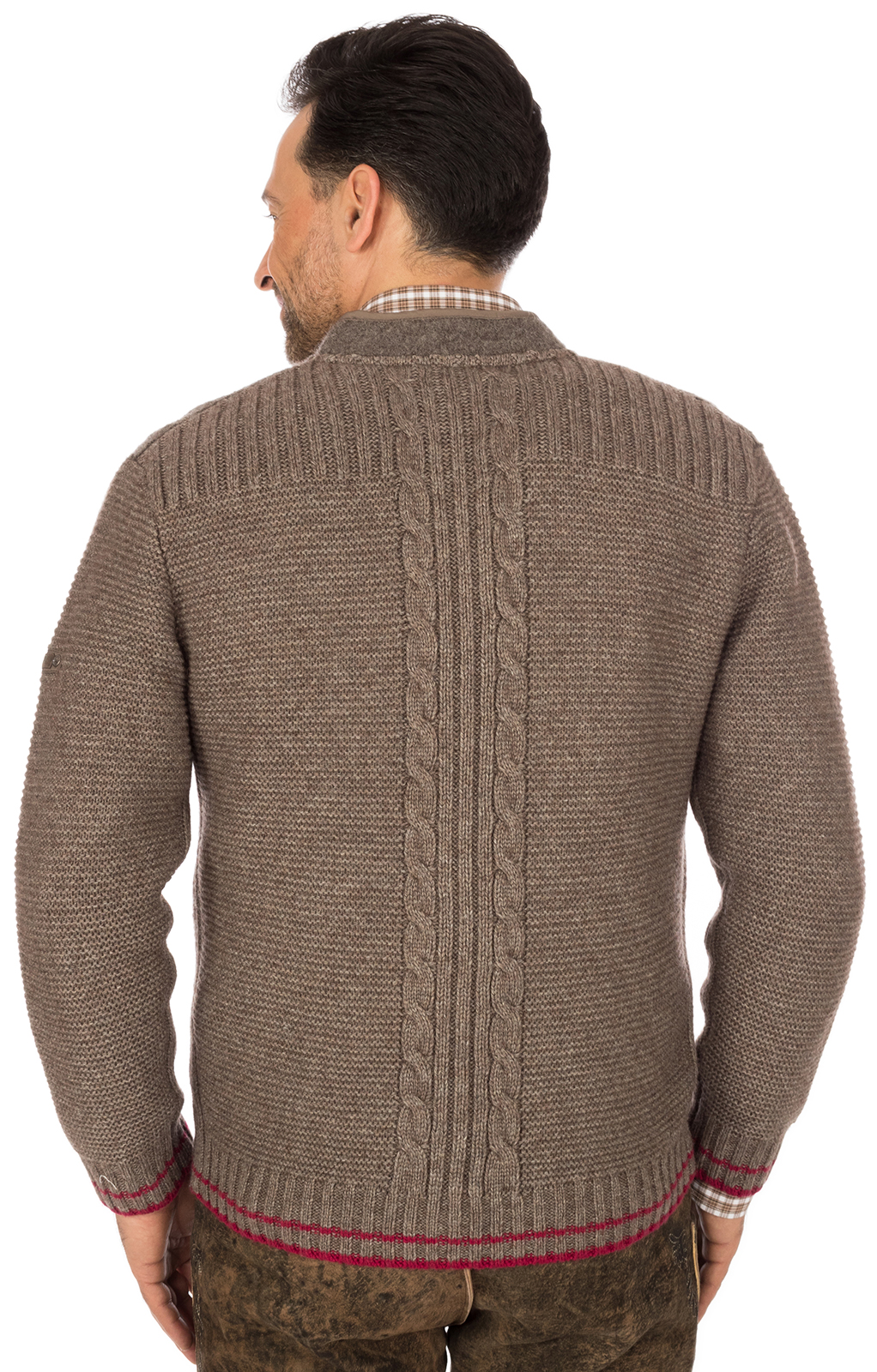 weitere Bilder von Trachten Strickjacke GRAHAM braun