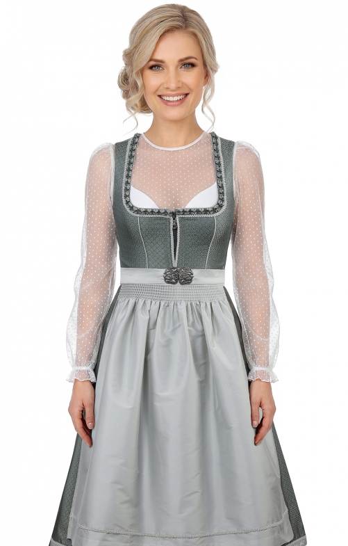 Mididirndl 65cm 2tlg. ESCHAU gischt