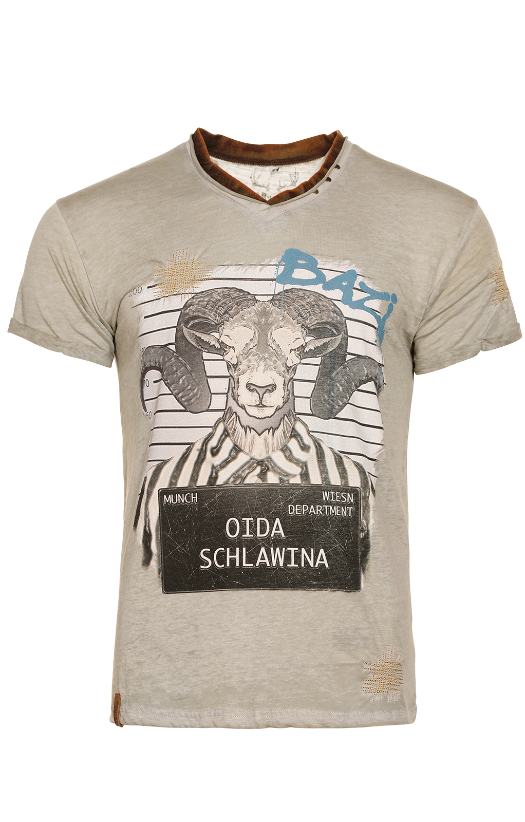 weitere Bilder von Kostuums T-shirt E19 - SCHLAWINA midden grijs